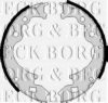 BORG & BECK BBS6012 Brake Shoe Set